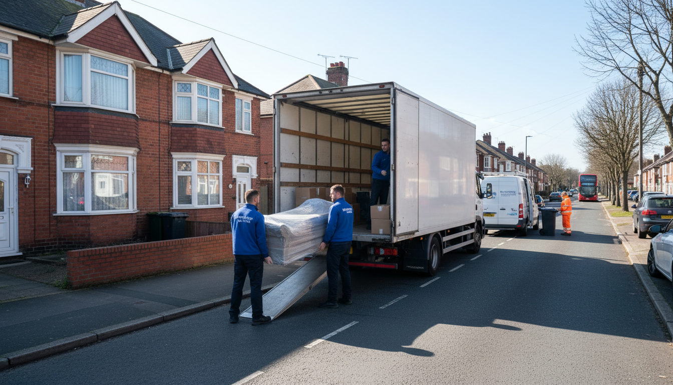 Professional Furniture Removal team in Holbrooks loading waste into van