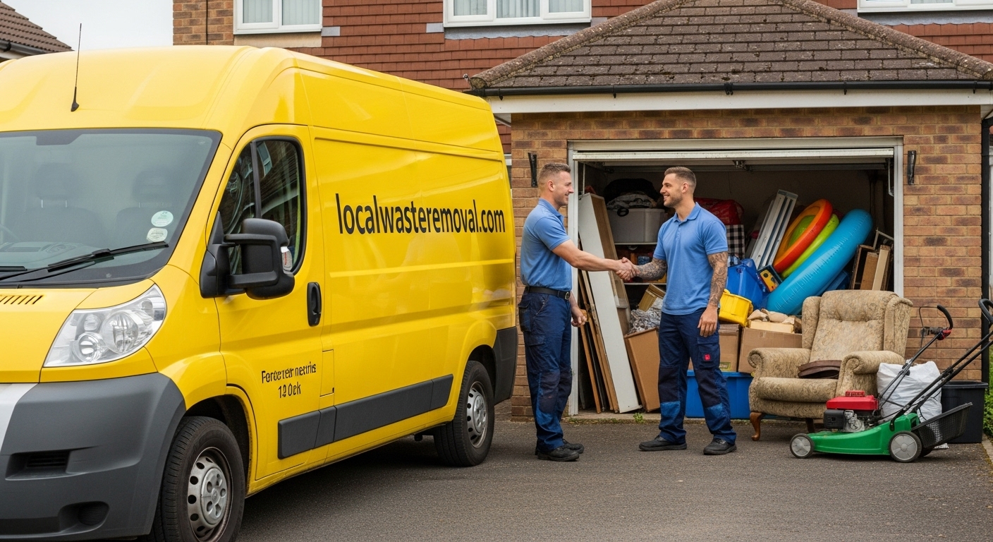 Professional Garage Clearance team in Acocks Green loading waste into van