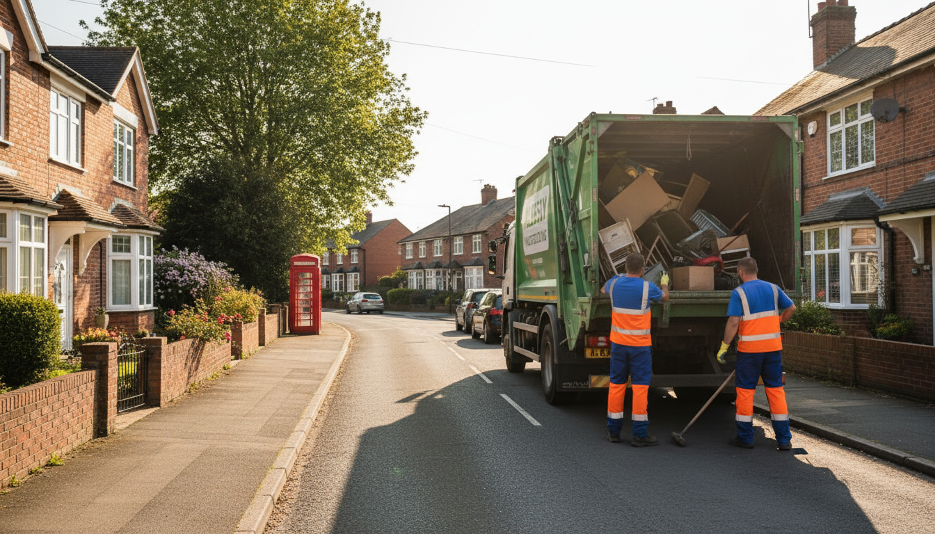 Professional Garage Clearance team in Allesley loading waste into van