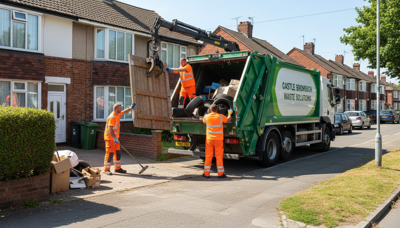 Professional Garage Clearance team in Castle Bromwich loading waste into van