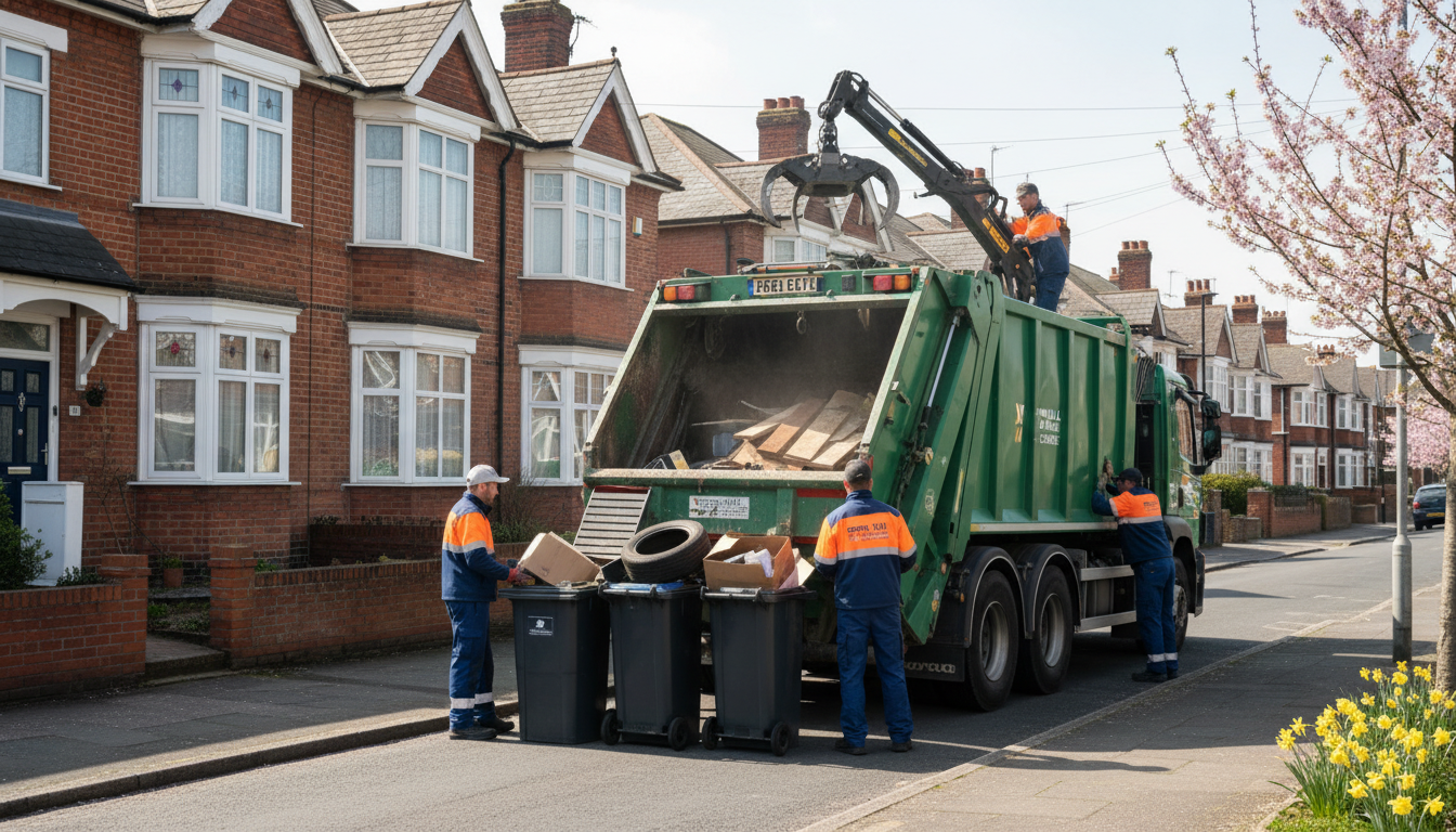 Professional Garage Clearance team in Spring Hill loading waste into van