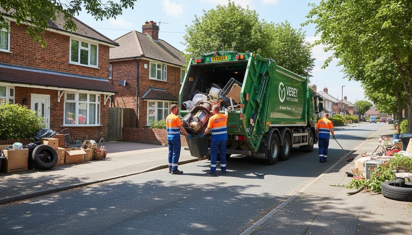 Professional Garage Clearance team in Sutton Vesey loading waste into van