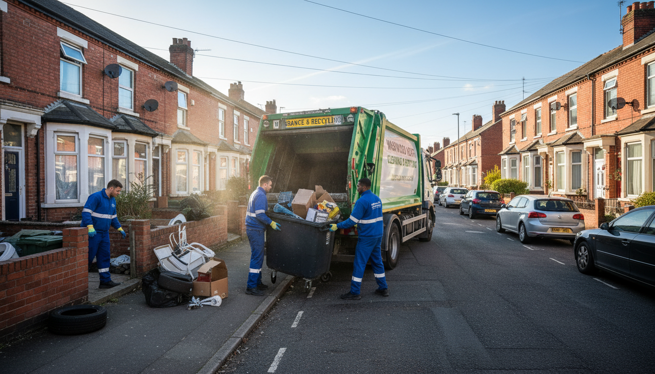 Professional Garage Clearance team in Washwood Heath loading waste into van