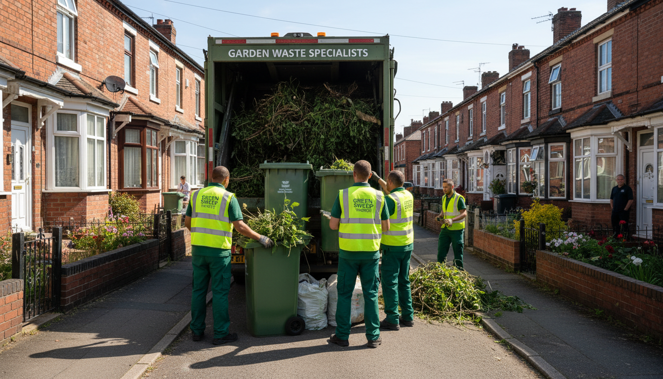 Professional Garden Waste Removal team in Foleshill loading waste into van