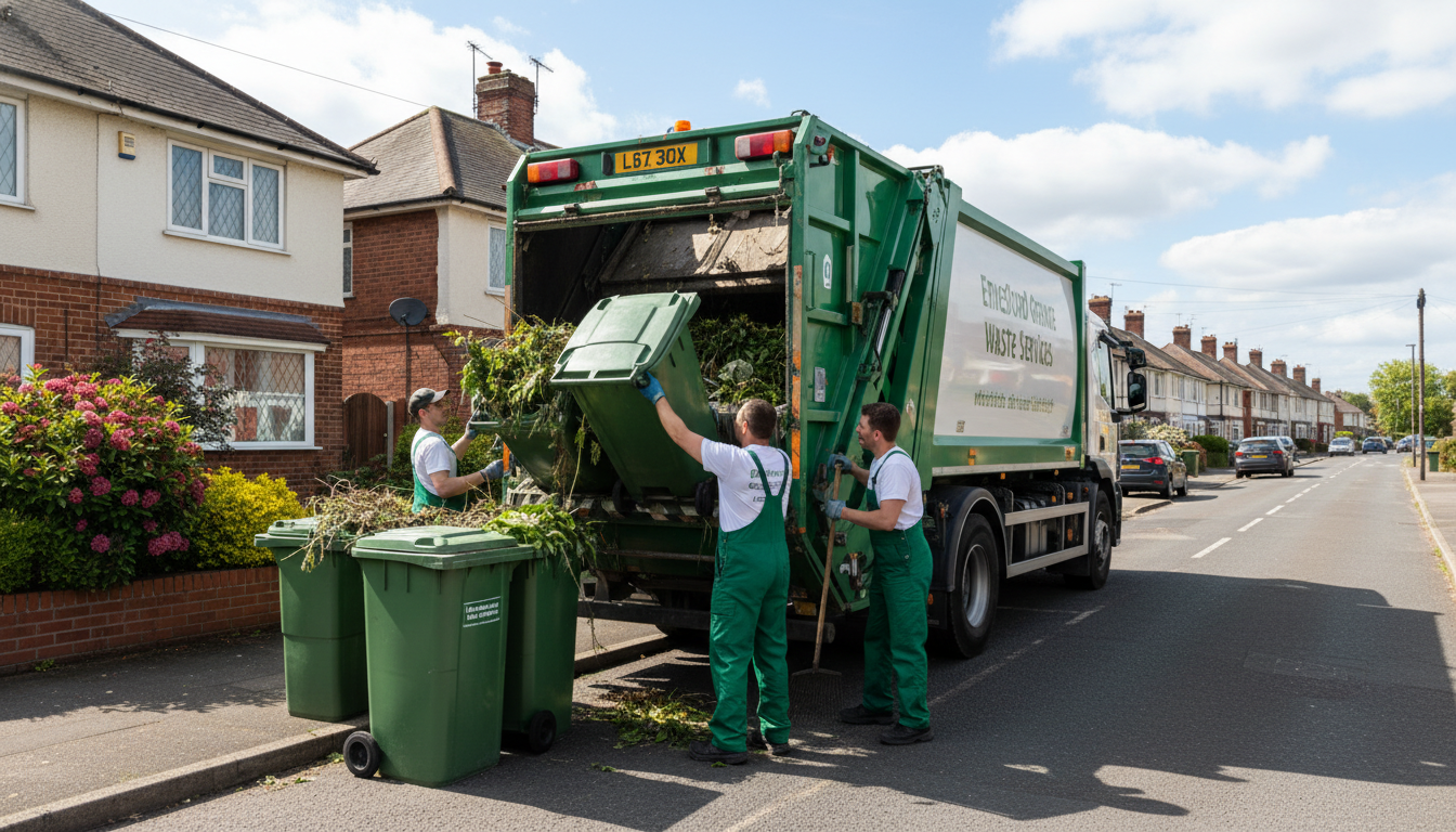 Professional Green Waste Removal team in Ernesford Grange loading waste into van