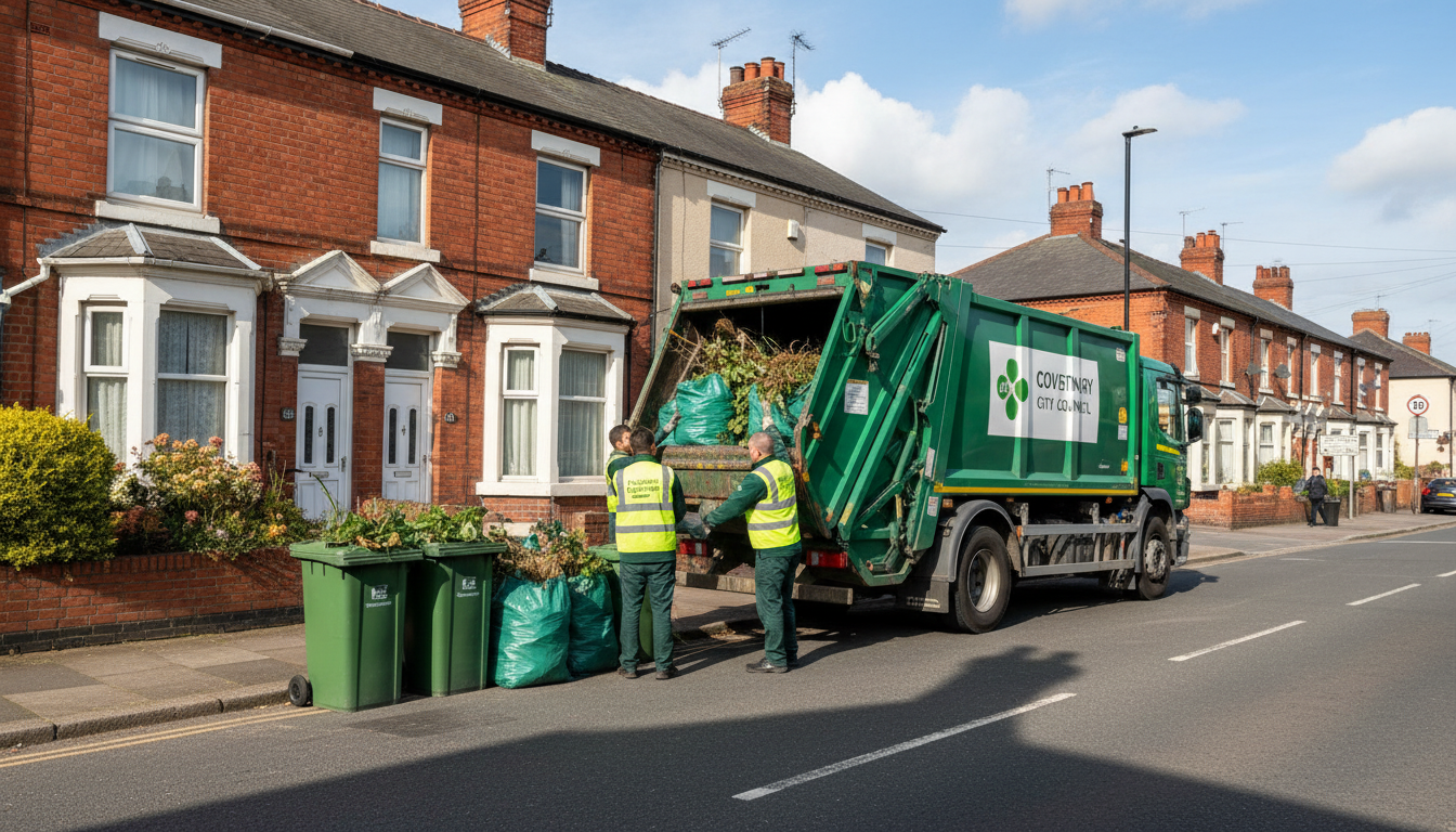Professional Green Waste Removal team in Foleshill loading waste into van
