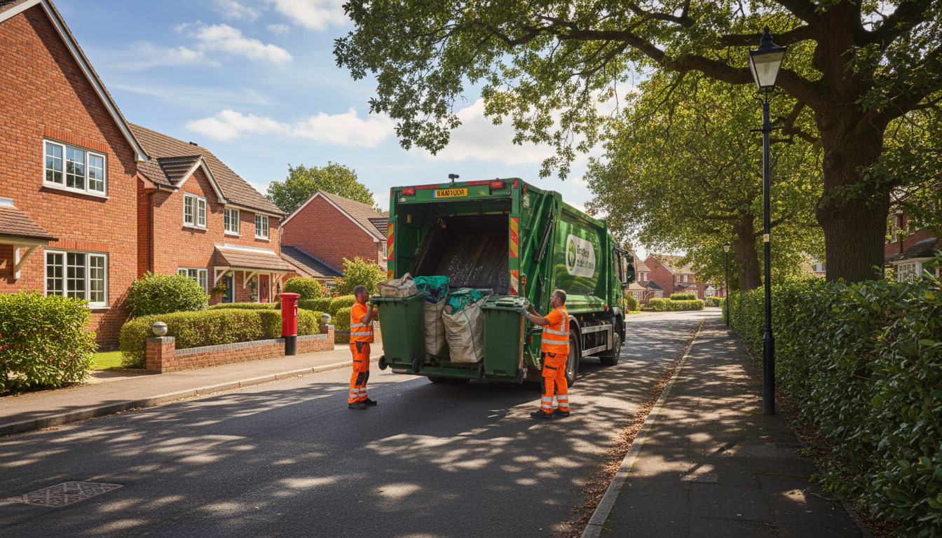 Professional Green Waste Removal team in Hockley Heath loading waste into van