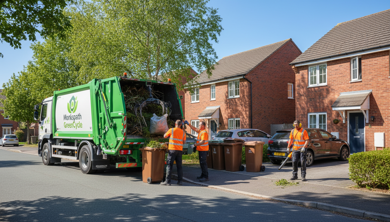 Professional Green Waste Removal team in Monkspath loading waste into van