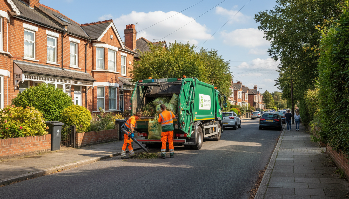Professional Green Waste Removal team in Selly Park loading waste into van