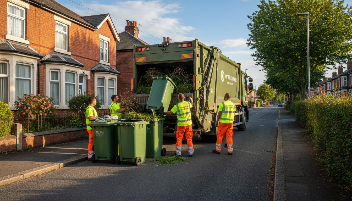 Professional Green Waste Removal team in Witton loading waste into van