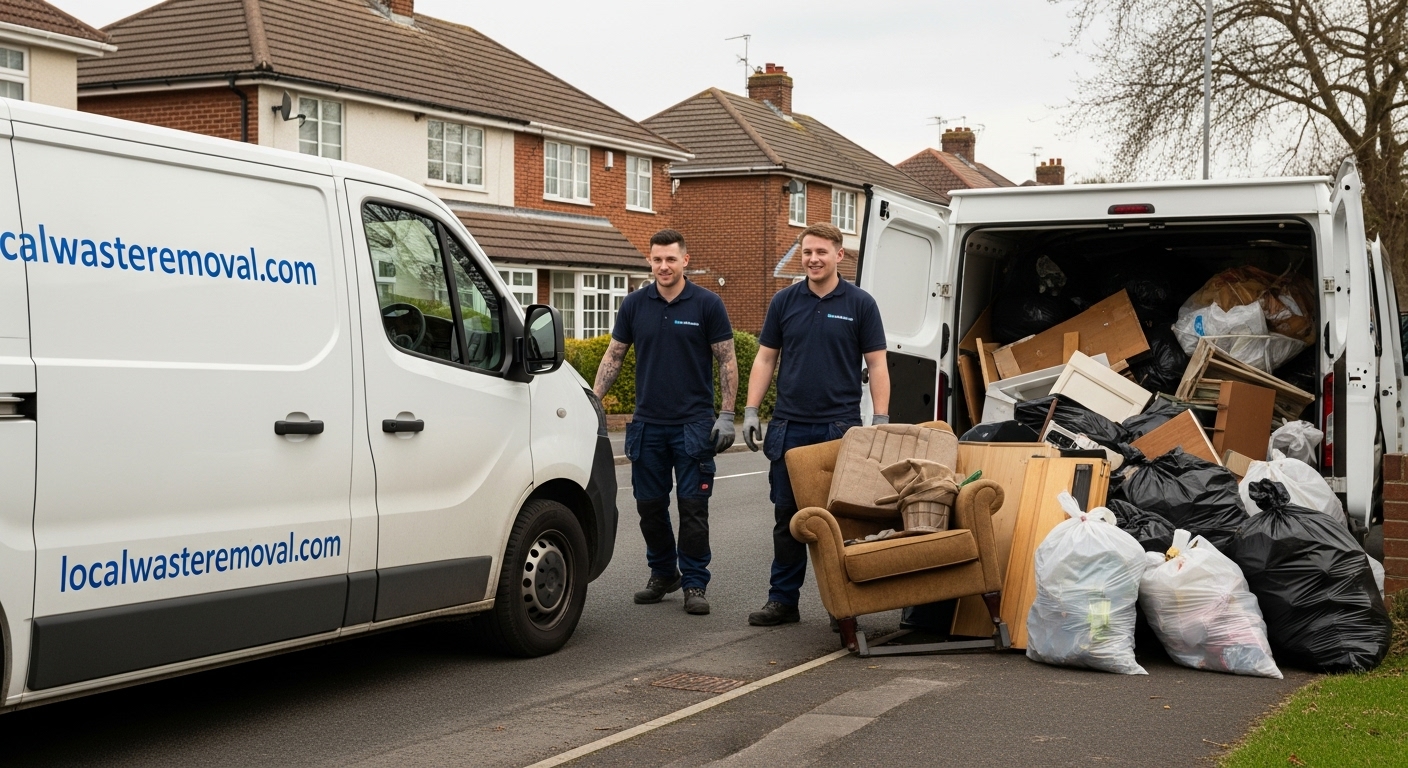 Professional Junk Removal team in Acocks Green loading waste into van