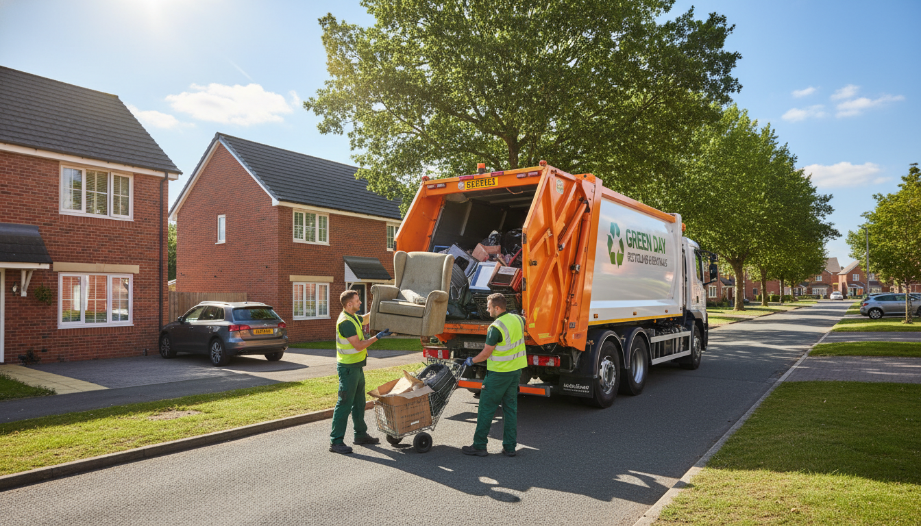 Professional Junk Removal team in Dickens Heath loading waste into van