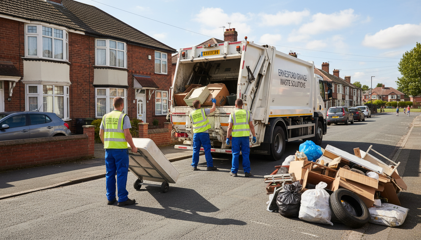 Professional Junk Removal team in Ernesford Grange loading waste into van