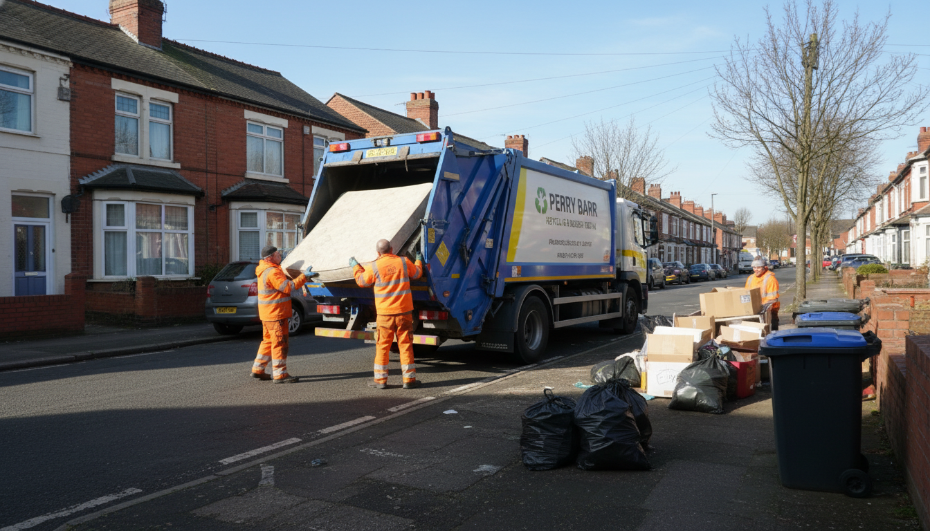 Professional Junk Removal team in Perry Barr loading waste into van