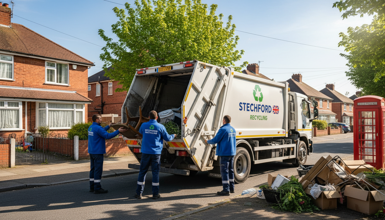 Professional Junk Removal team in Stechford loading waste into van