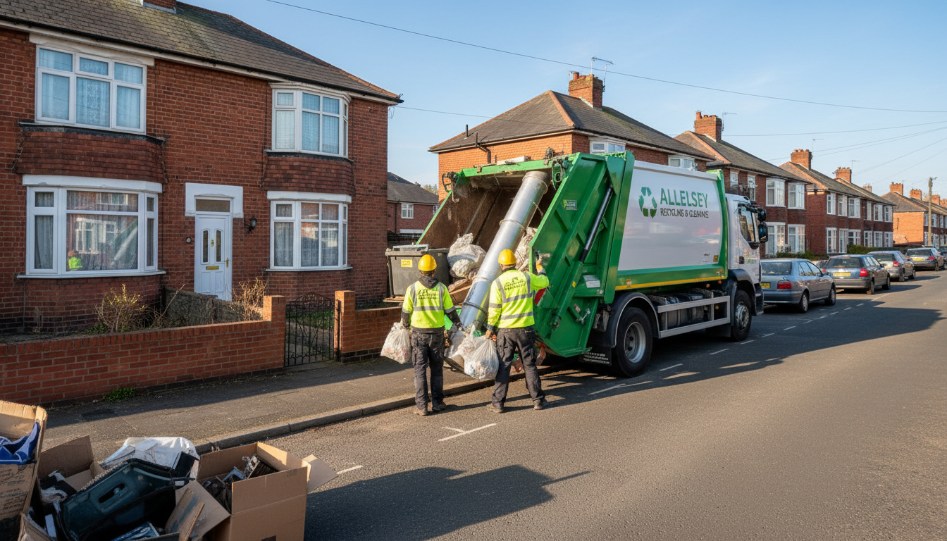 Professional Loft Clearance team in Allesley loading waste into van