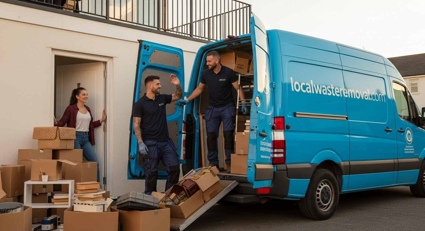 Professional Loft Clearance team in Alum Rock loading waste into van