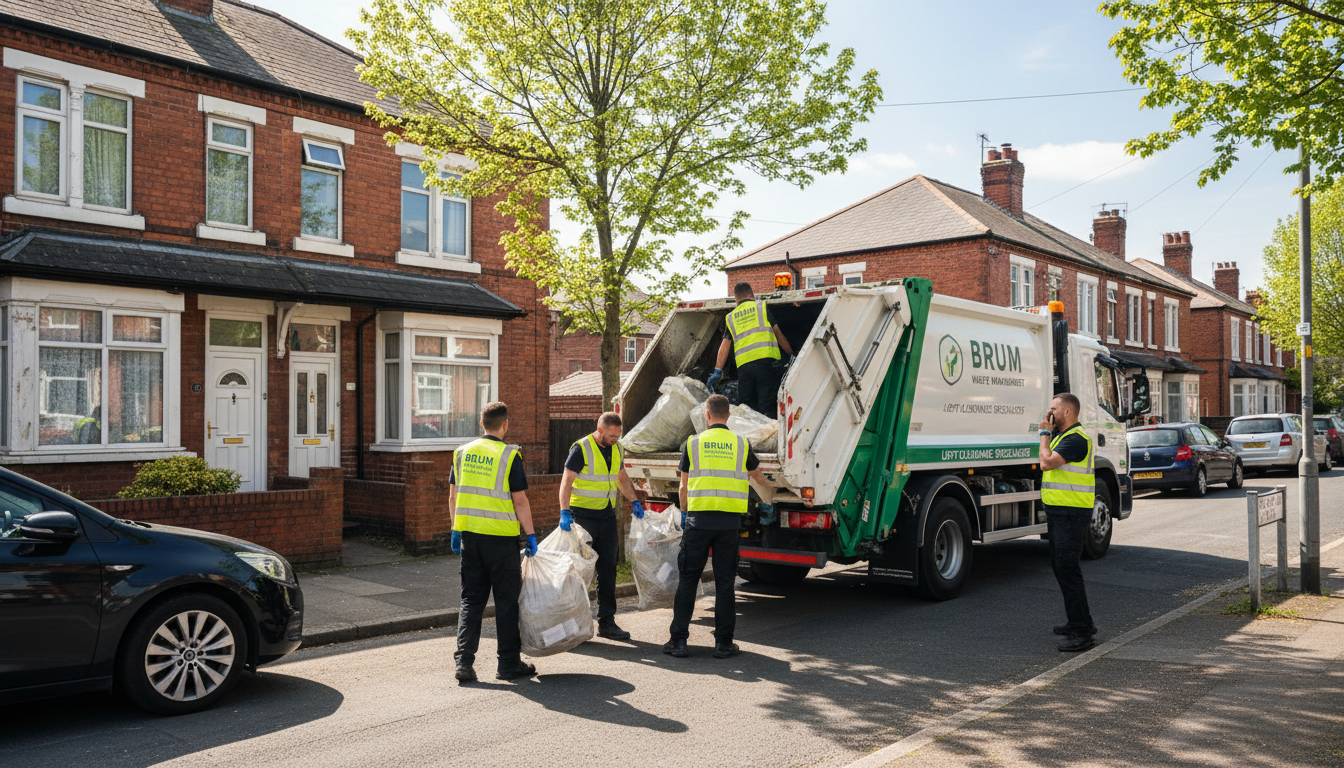 Professional Loft Clearance team in Birmingham loading waste into van