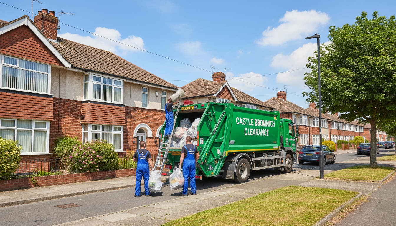 Professional Loft Clearance team in Castle Bromwich loading waste into van