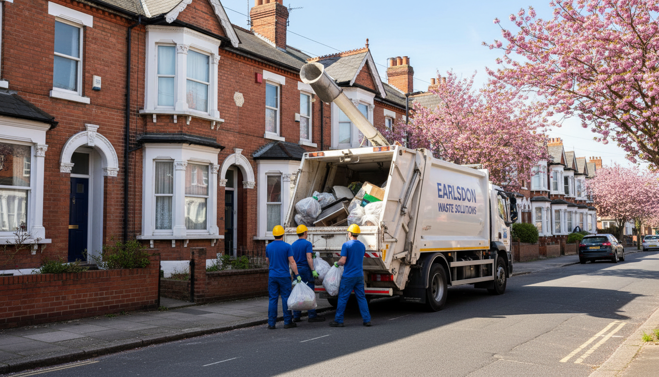 Professional Loft Clearance team in Earlsdon loading waste into van