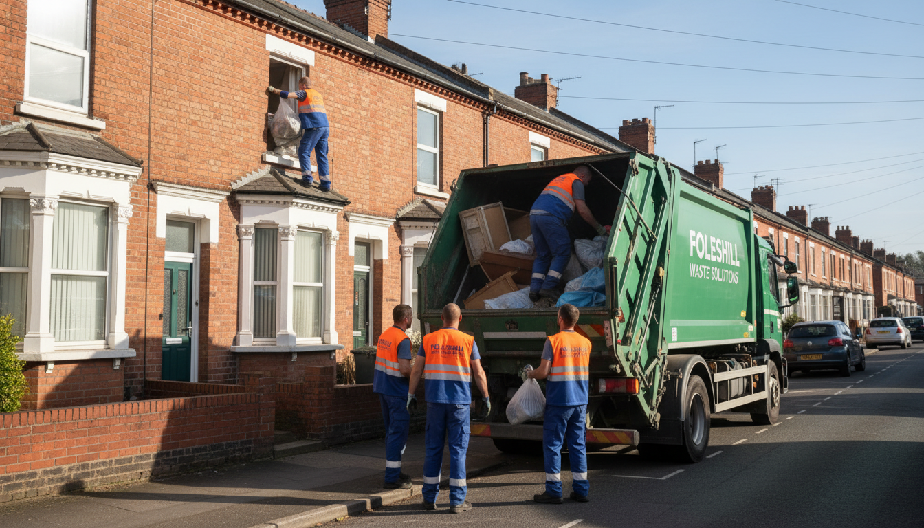 Professional Loft Clearance team in Foleshill loading waste into van