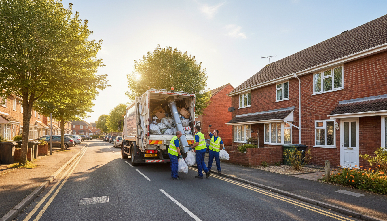Professional Loft Clearance team in Fordbridge loading waste into van
