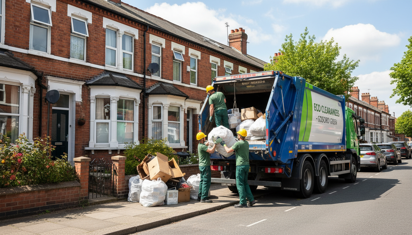 Professional Loft Clearance team in Gosford Green loading waste into van