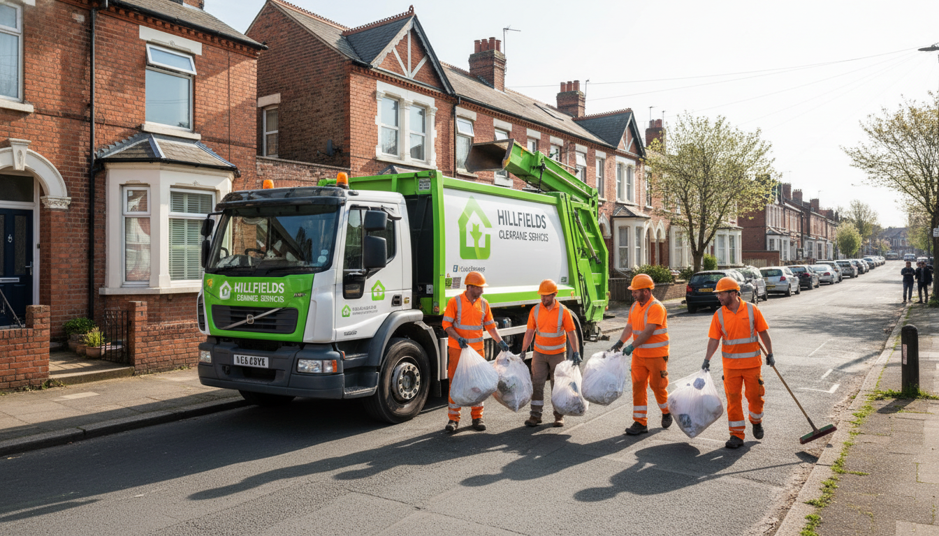 Professional Loft Clearance team in Hillfields loading waste into van