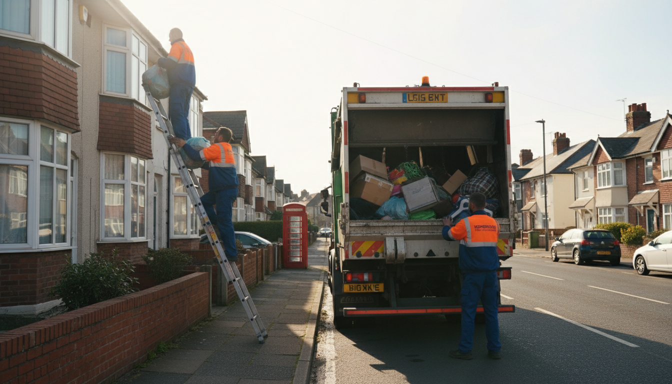 Professional Loft Clearance team in Holbrooks loading waste into van