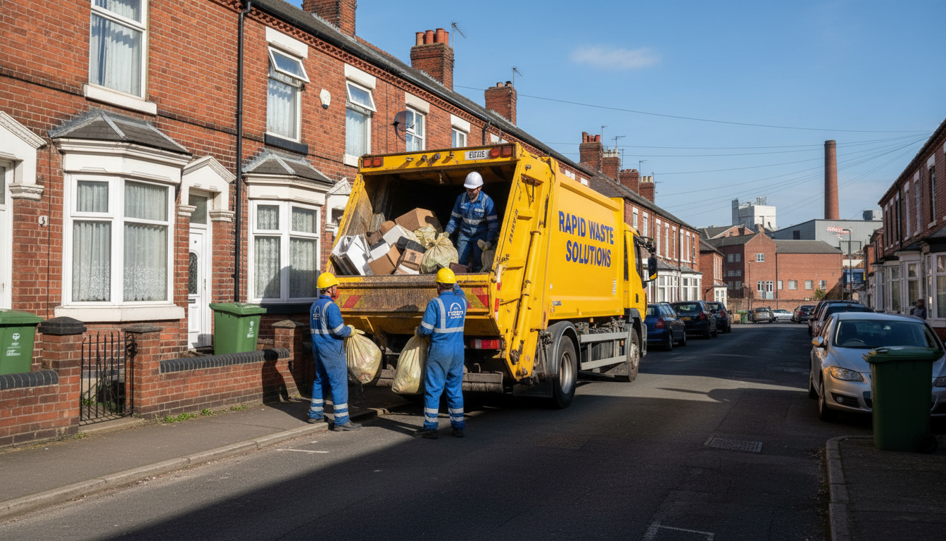 Professional Loft Clearance team in Saltley loading waste into van