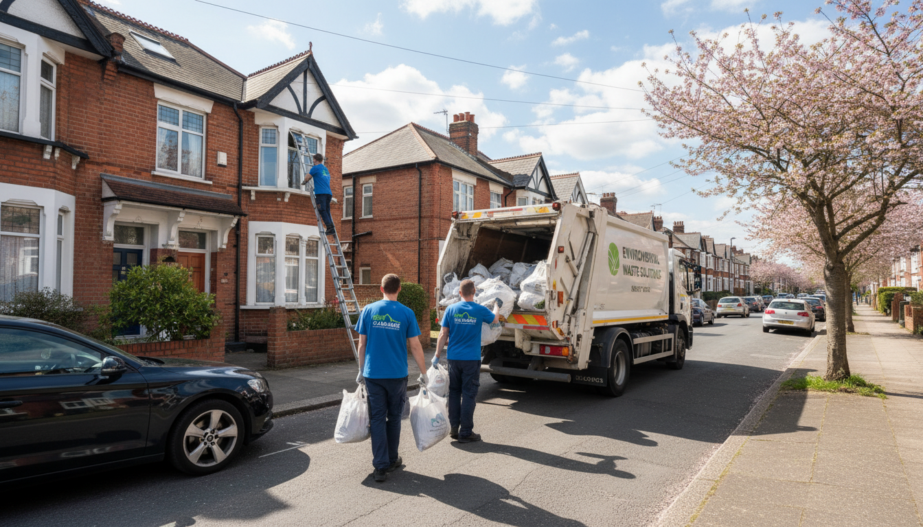 Professional Loft Clearance team in Shirley loading waste into van