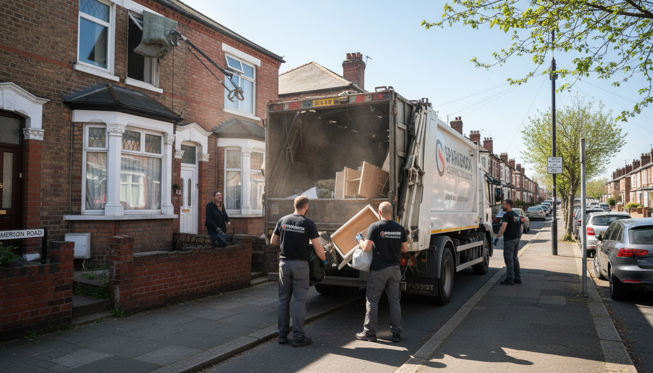 Professional Loft Clearance team in Sparkbrook loading waste into van