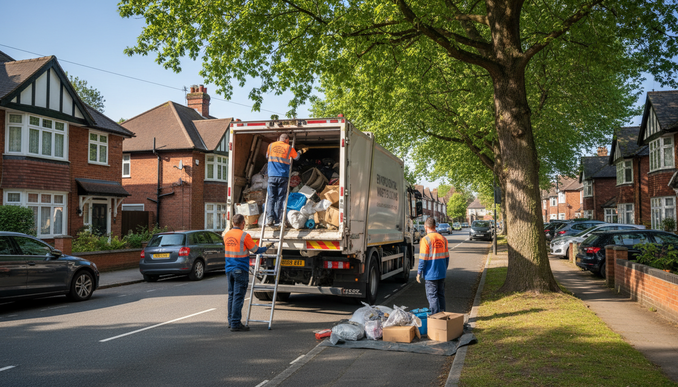 Professional Loft Clearance team in Sutton Four Oaks loading waste into van