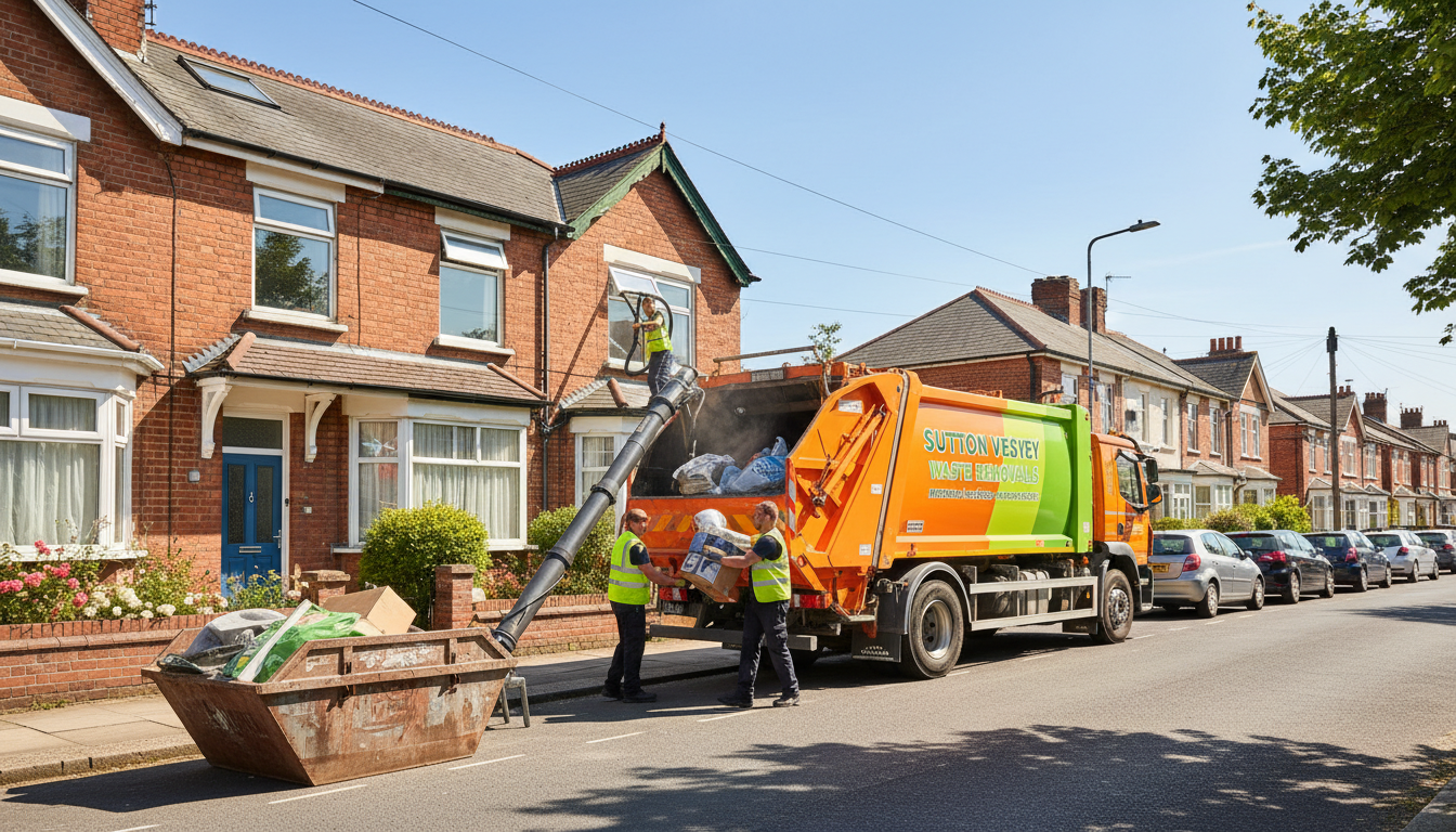 Professional Loft Clearance team in Sutton Vesey loading waste into van