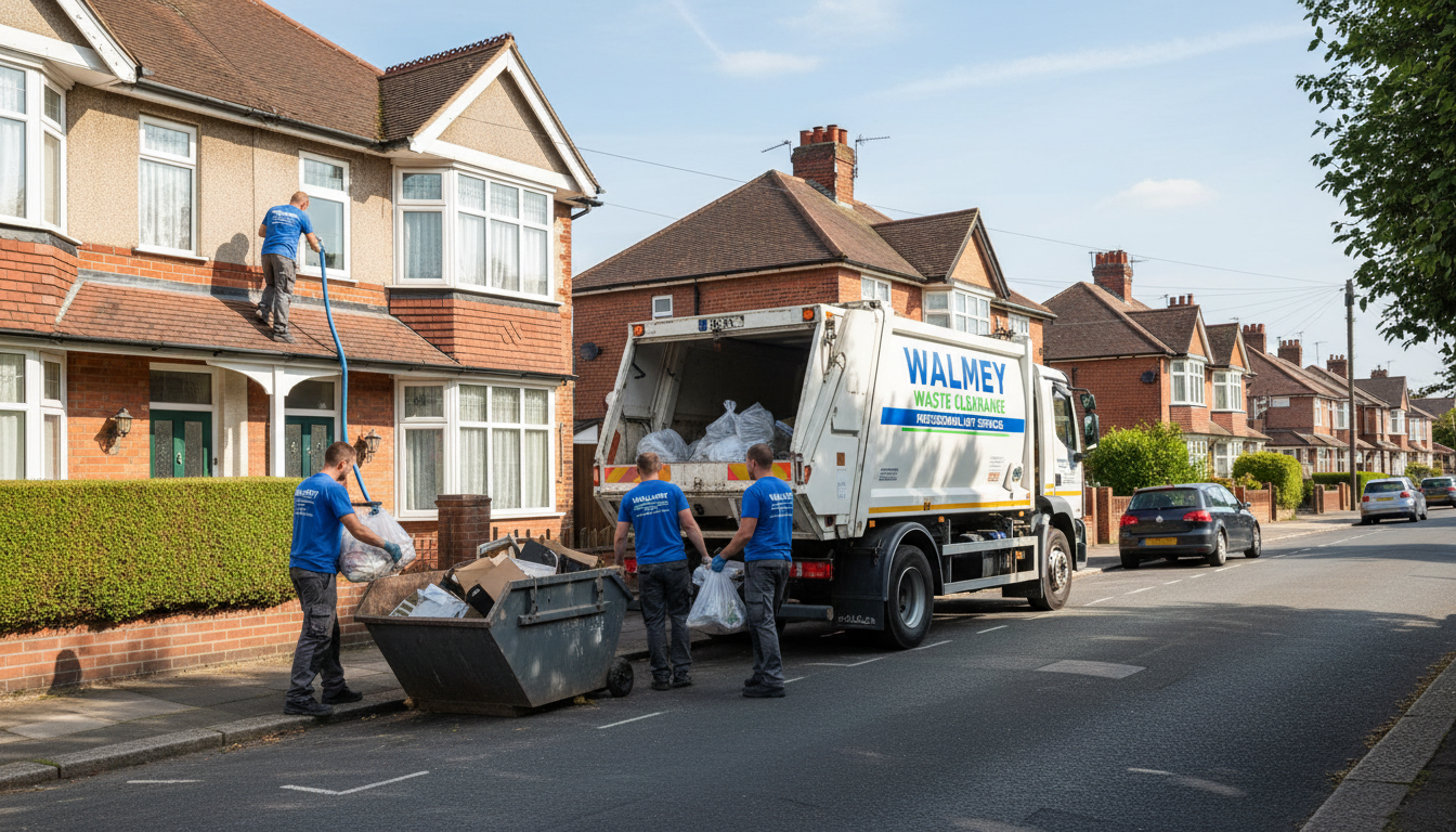Professional Loft Clearance team in Walmley loading waste into van