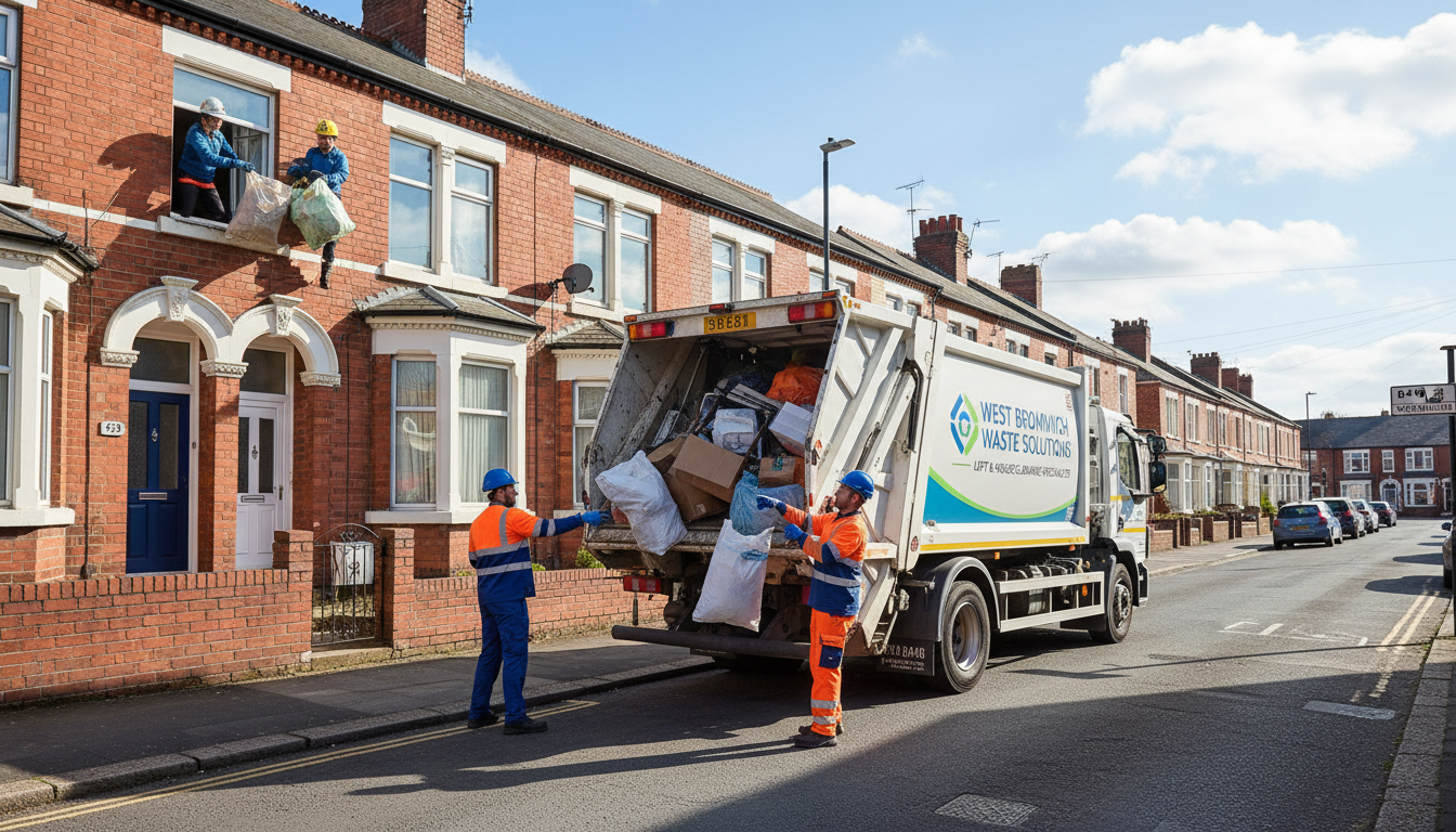 Professional Loft Clearance team in West Bromwich loading waste into van