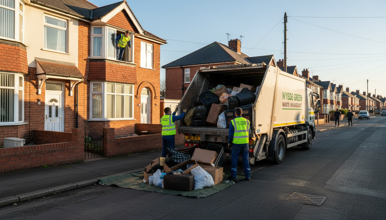 Professional Loft Clearance team in Wylde Green loading waste into van