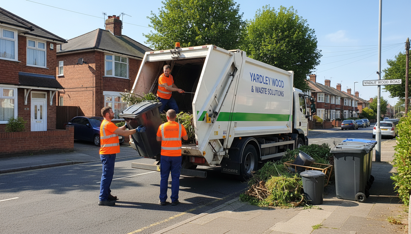 Professional Man And Van Waste Removal team in Yardley Wood loading waste into van