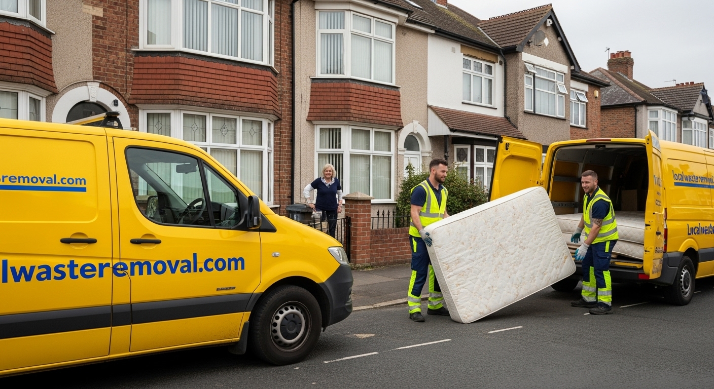 Professional Mattress Removal team in Acocks Green loading waste into van