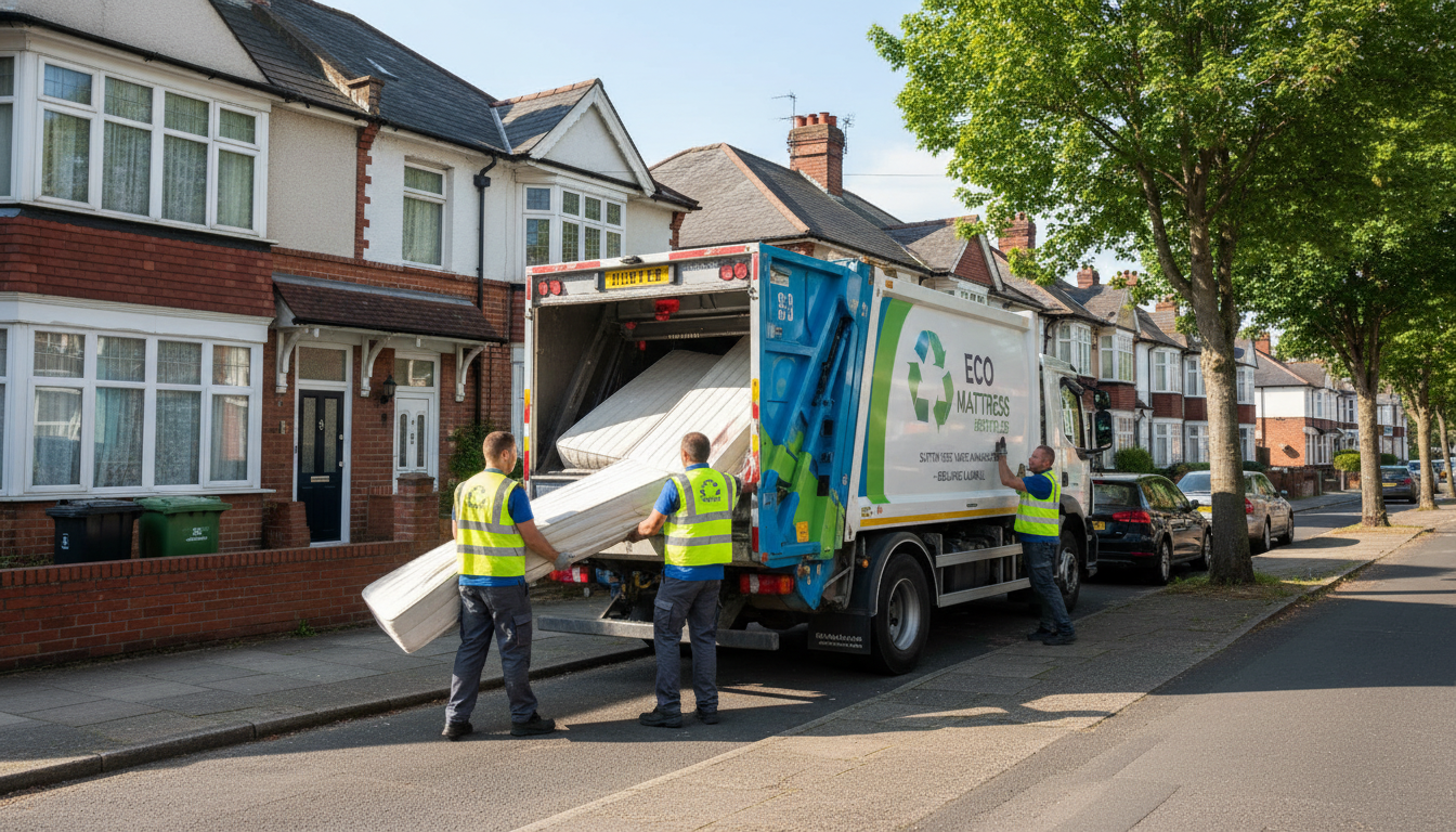Professional Mattress Removal team in Sutton Vesey loading waste into van