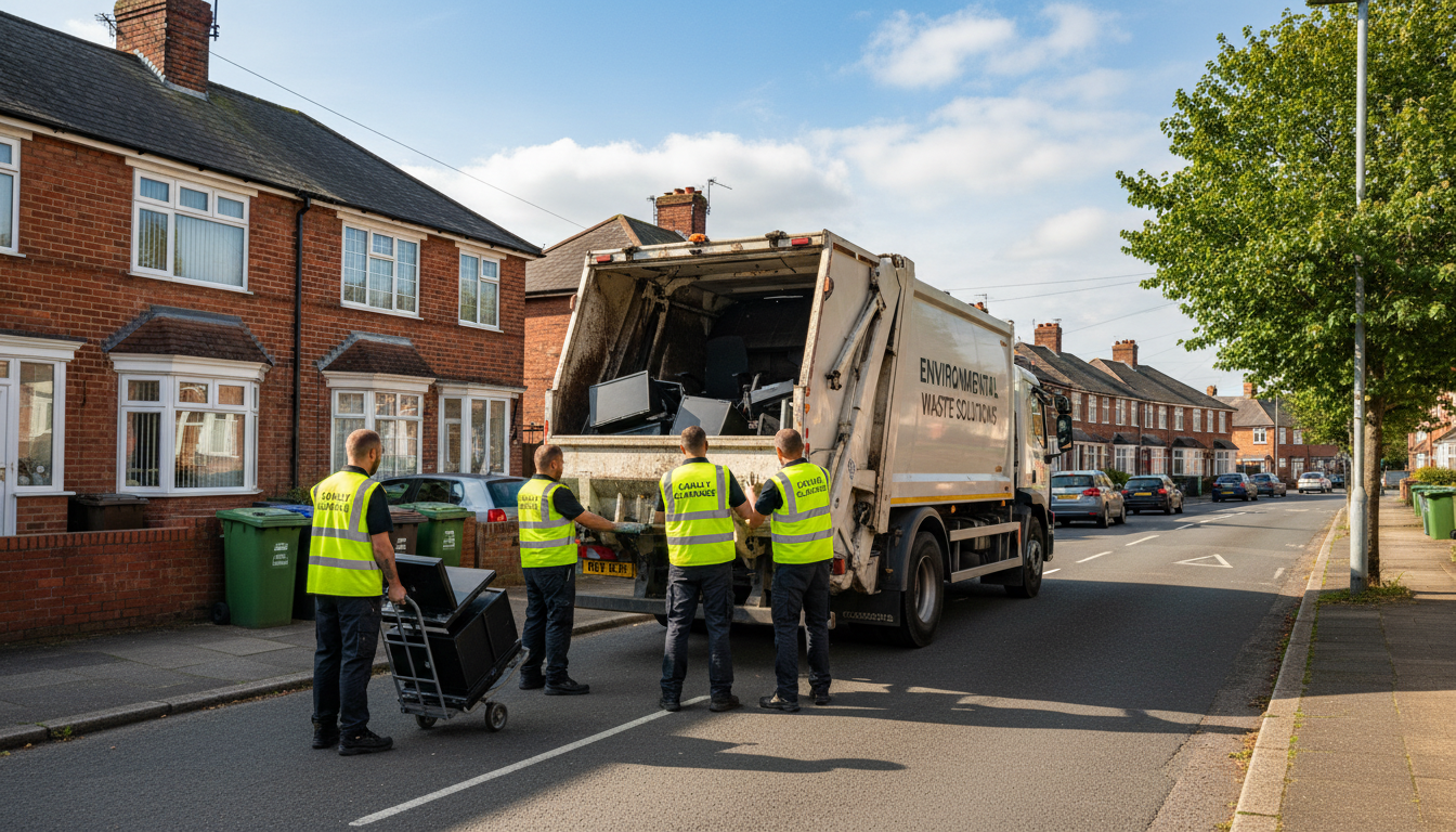 Professional Office Clearance team in Canley loading waste into van