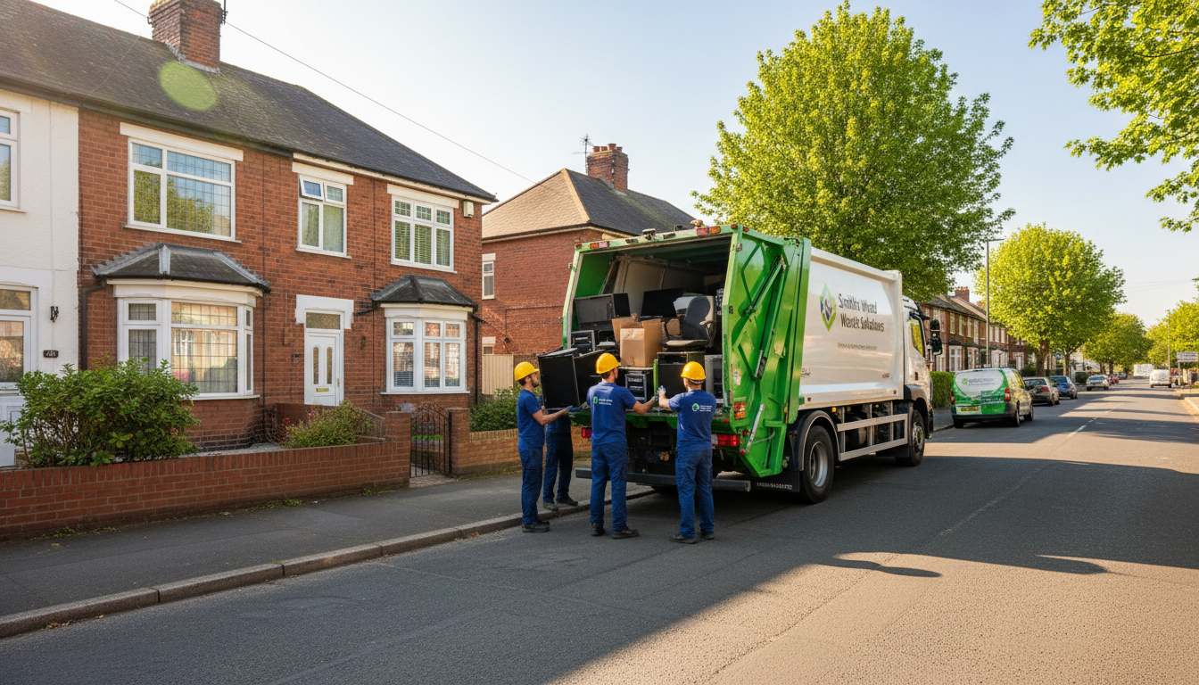 Professional Office Clearance team in Smith's Wood loading waste into van