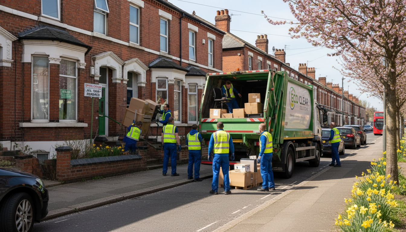 Professional Office Clearance team in Spring Hill loading waste into van