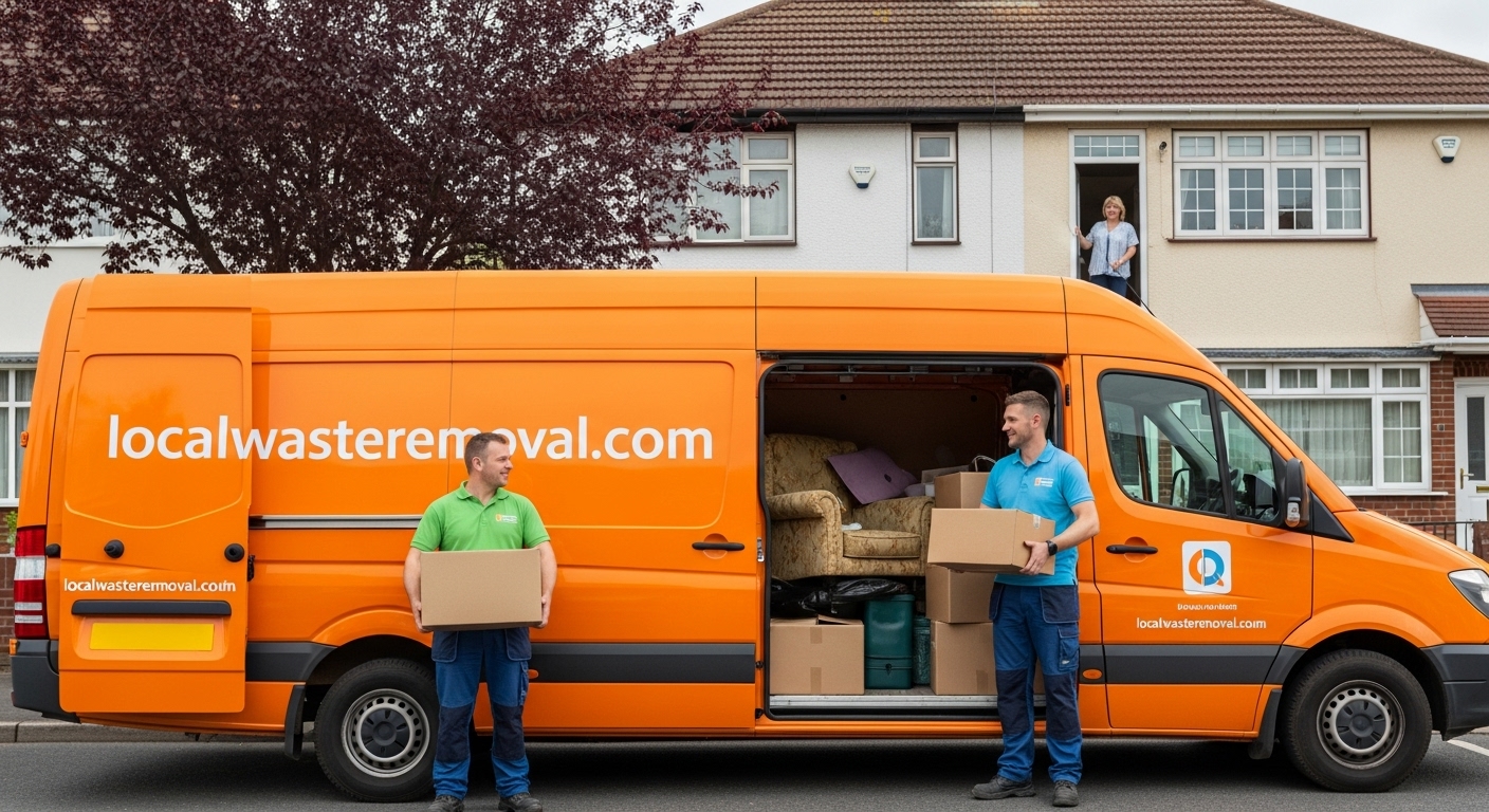 Professional Residential Waste Removal team in Acocks Green loading waste into van