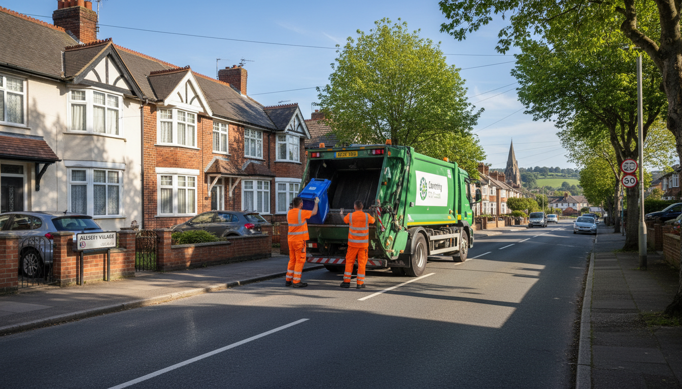 Professional Residential Waste Removal team in Allesley loading waste into van