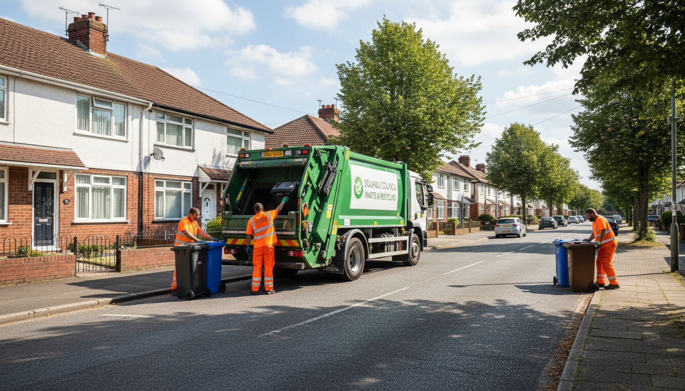 Professional Residential Waste Removal team in Chelmsley Wood loading waste into van