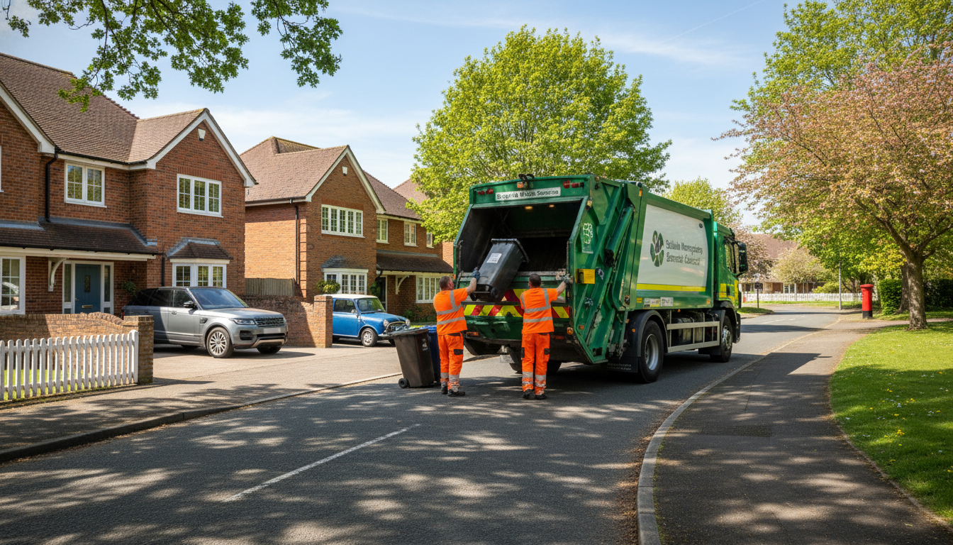 Professional Residential Waste Removal team in Dorridge loading waste into van