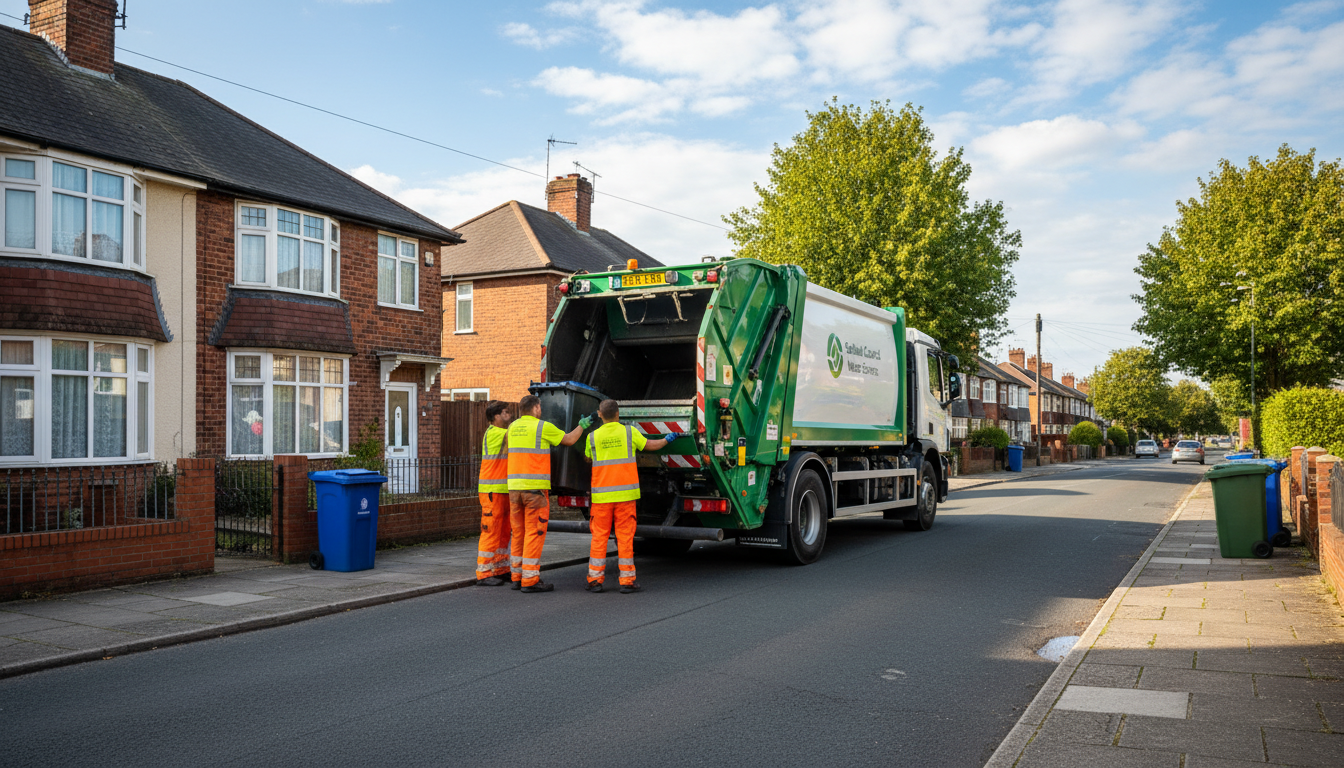 Professional Residential Waste Removal team in Marston Green loading waste into van