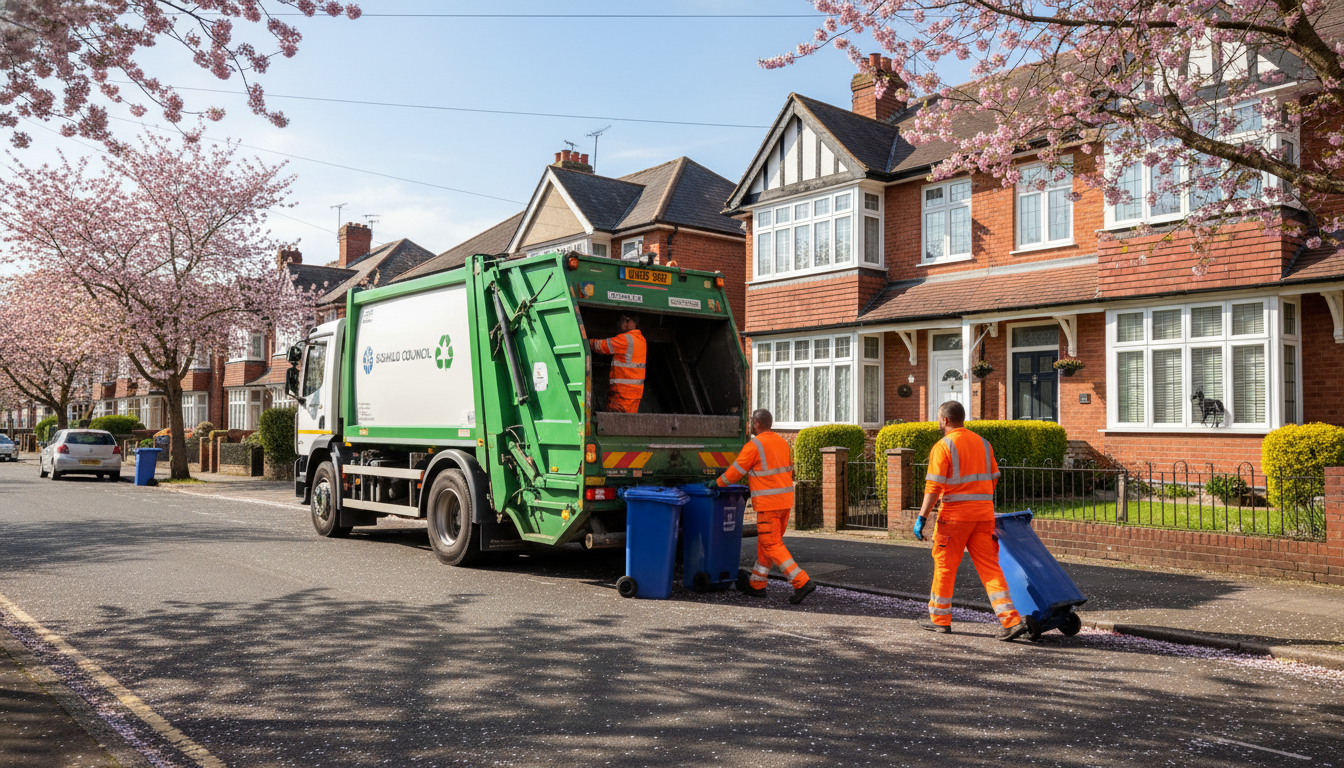 Professional Residential Waste Removal team in Olton loading waste into van