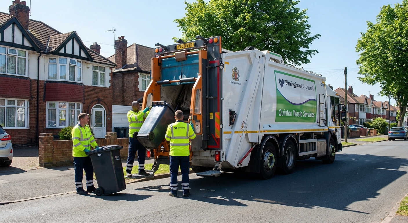 Professional Residential Waste Removal team in Quinton loading waste into van